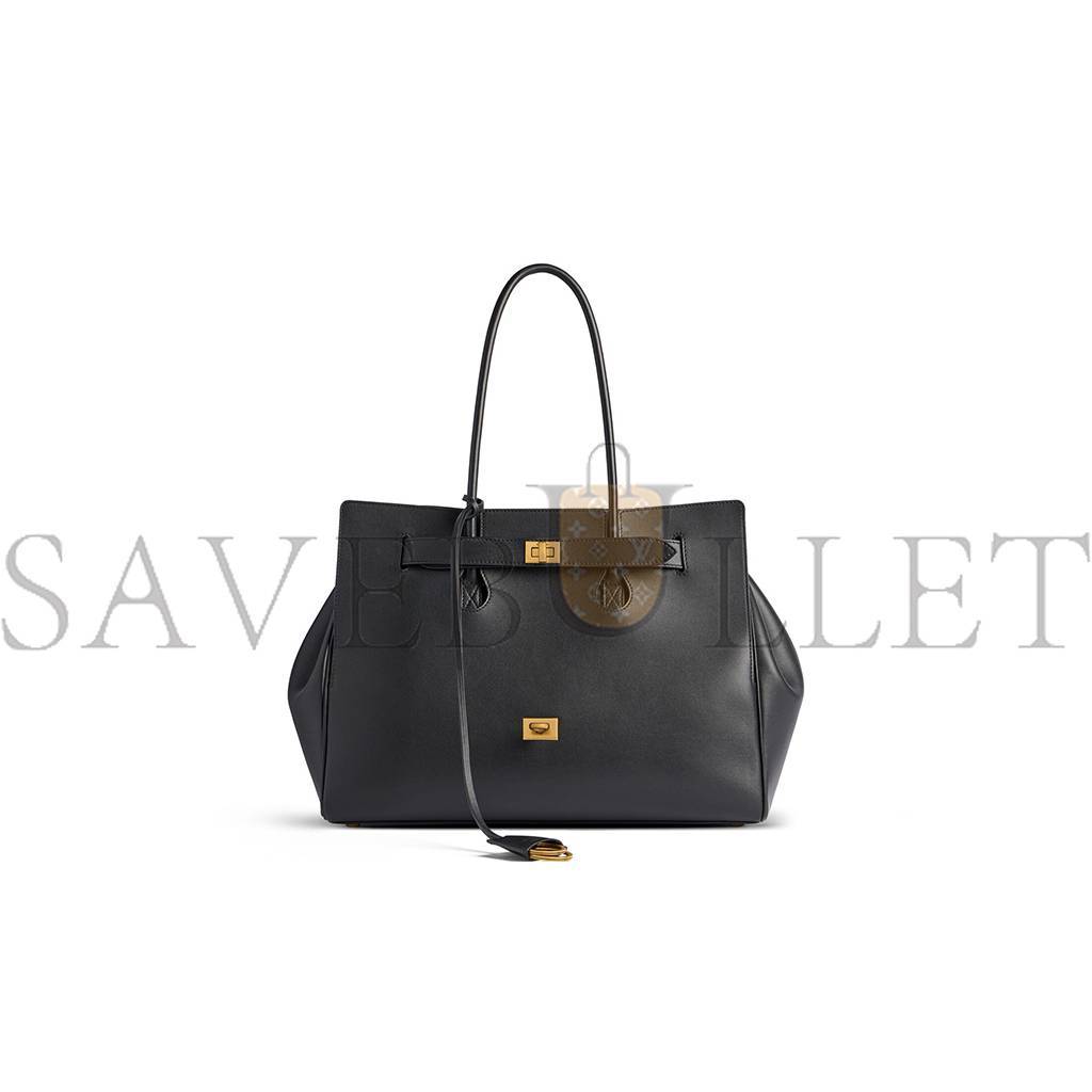 BALENCIAGA WOMEN'S BEL AIR MEDIUM CARRY ALL BAG IN BLACK (36.5*28.9*16cm)